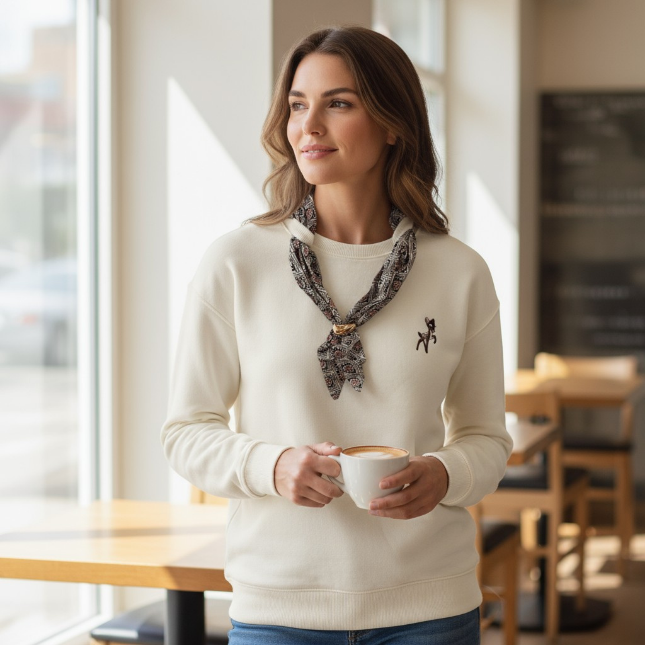 Суитчър с шалче