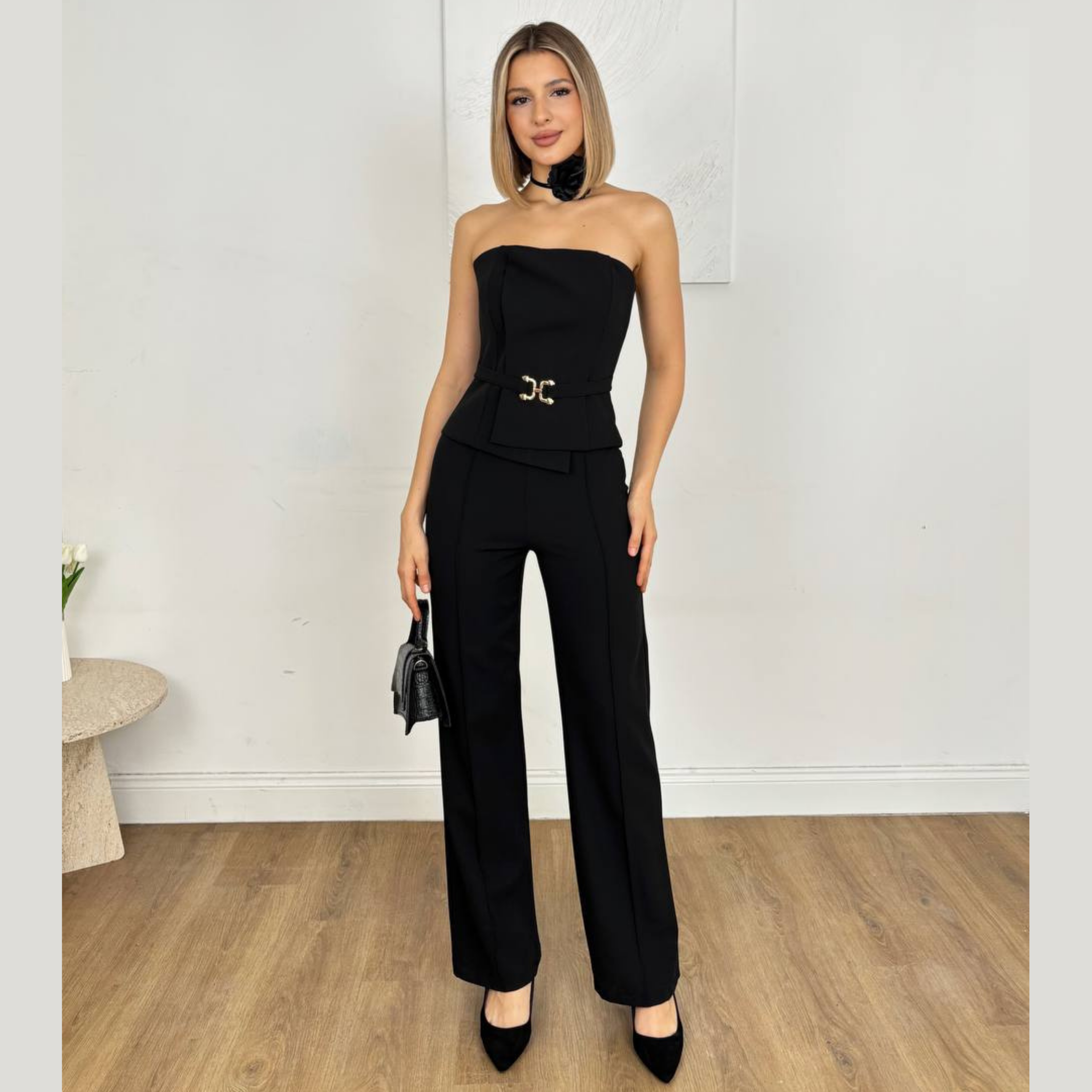 Елегантен гащеризон с колан