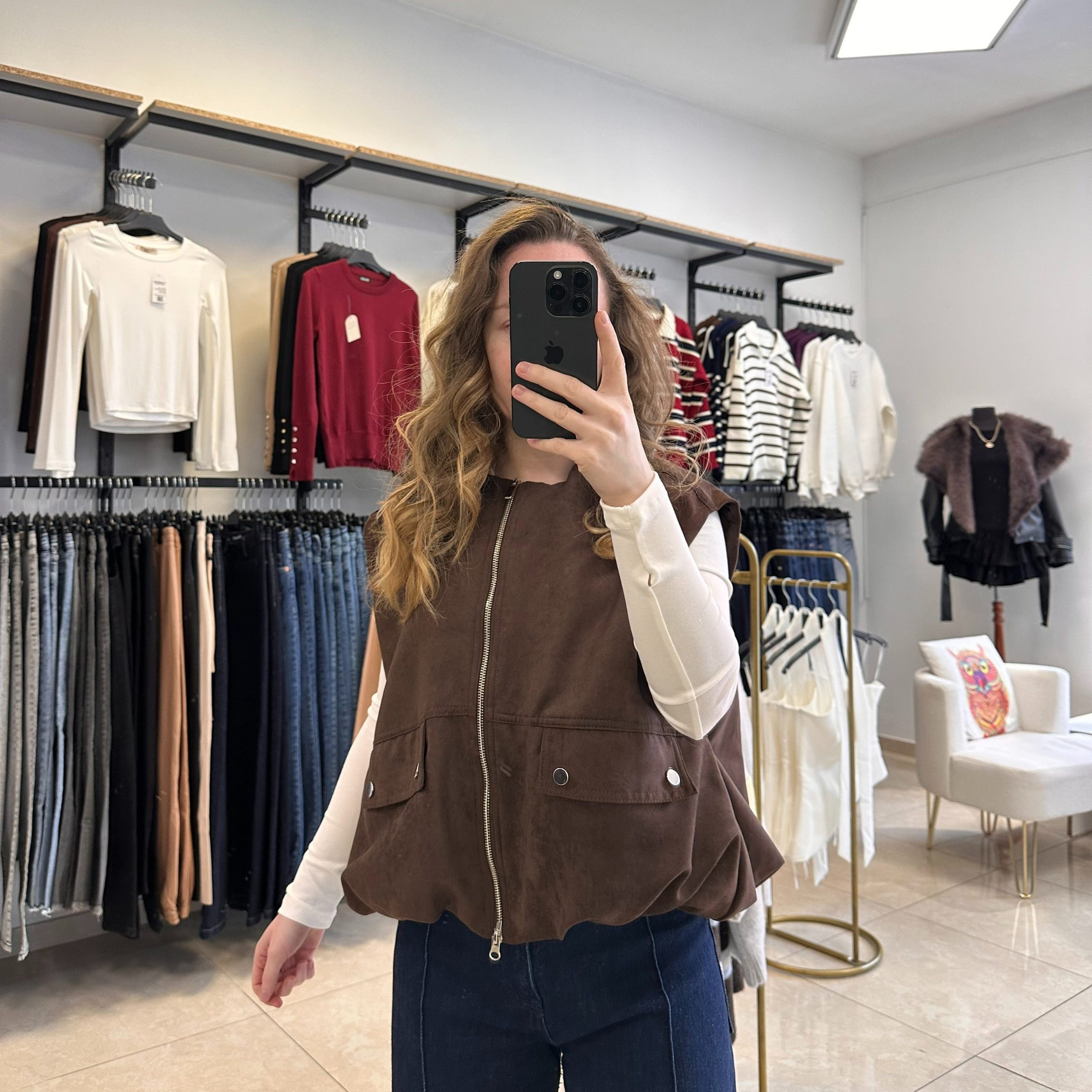 Велурен елек