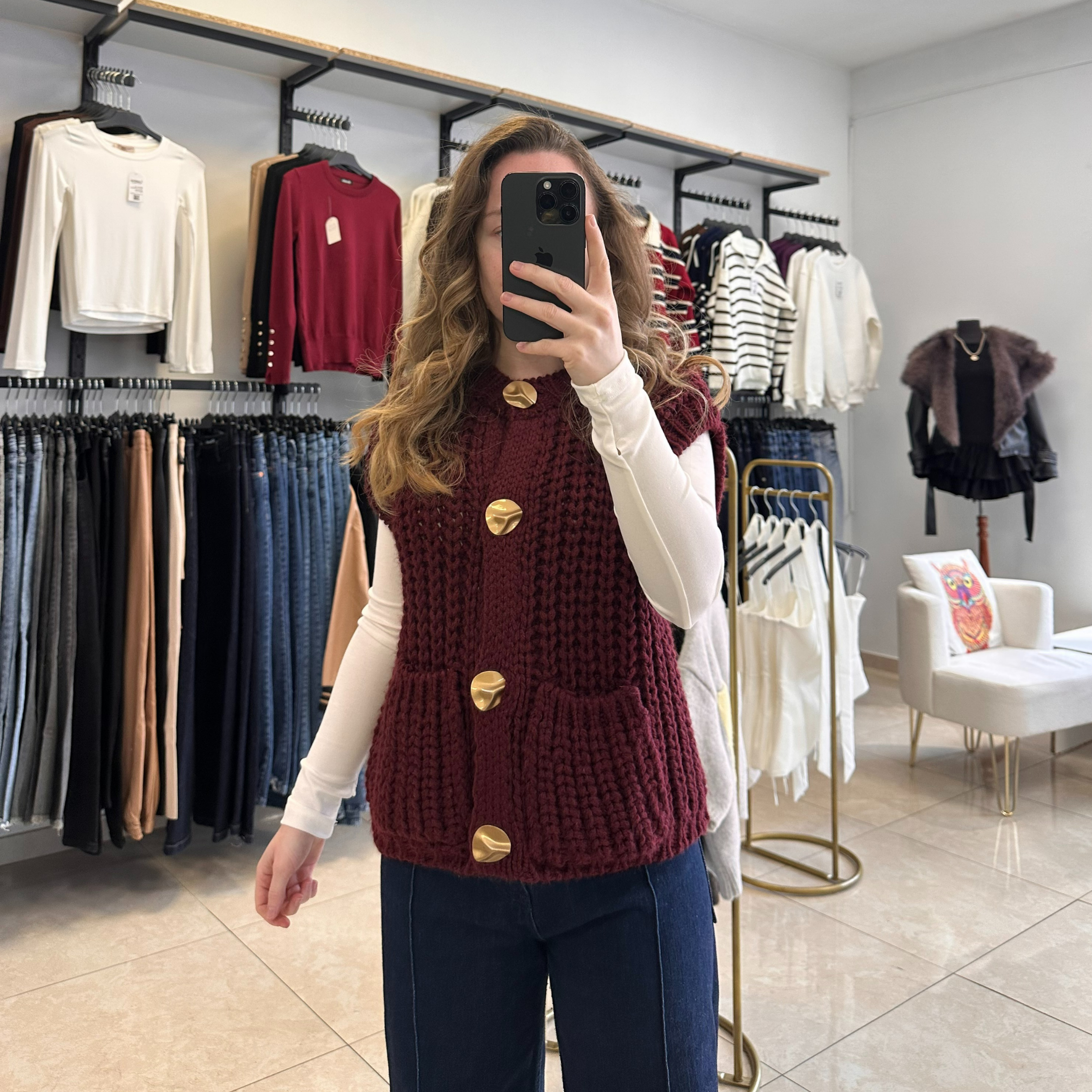 Плътен Плетен Елек